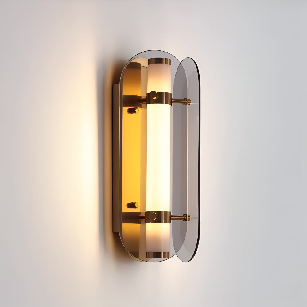 Frendorf | PrismGlos Wandleuchte - Glas Wandleuchte - Ellipse Wandleuchte Design - Moderne Wandleuchten LED