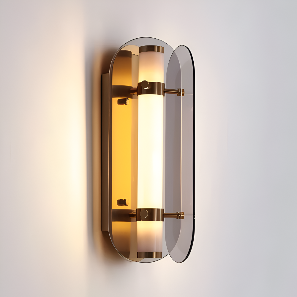 Frendorf | PrismGlos Wandleuchte - Glas Wandleuchte - Ellipse Wandleuchte Design - Moderne Wandleuchten LED