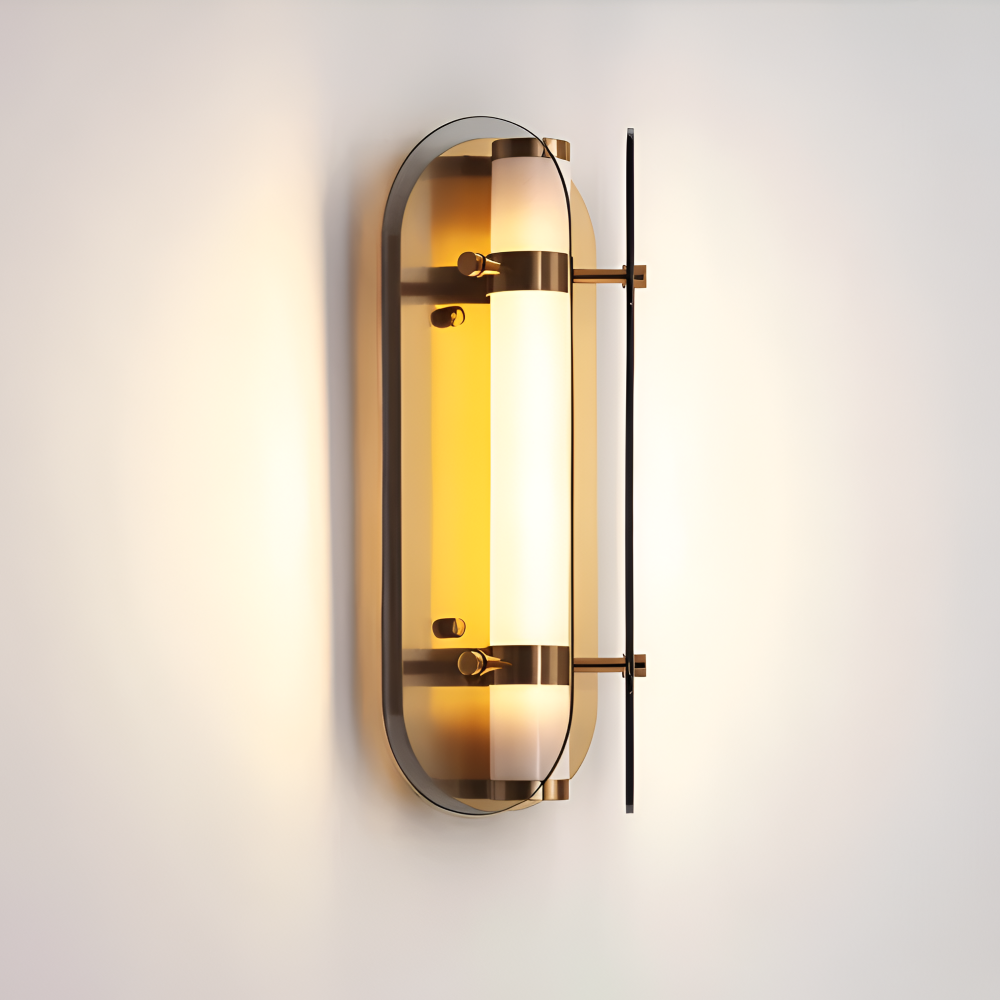 Frendorf | PrismGlos Wandleuchte - Glas Wandleuchte - Ellipse Wandleuchte Design - Moderne Wandleuchten LED