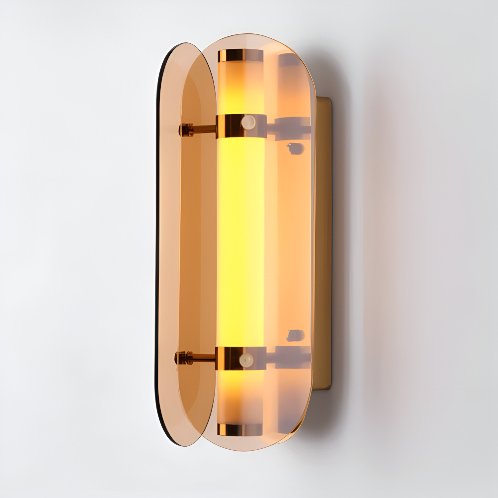 Frendorf | PrismGlos Wandleuchte - Glas Wandleuchte - Ellipse Wandleuchte Design - Moderne Wandleuchten LED