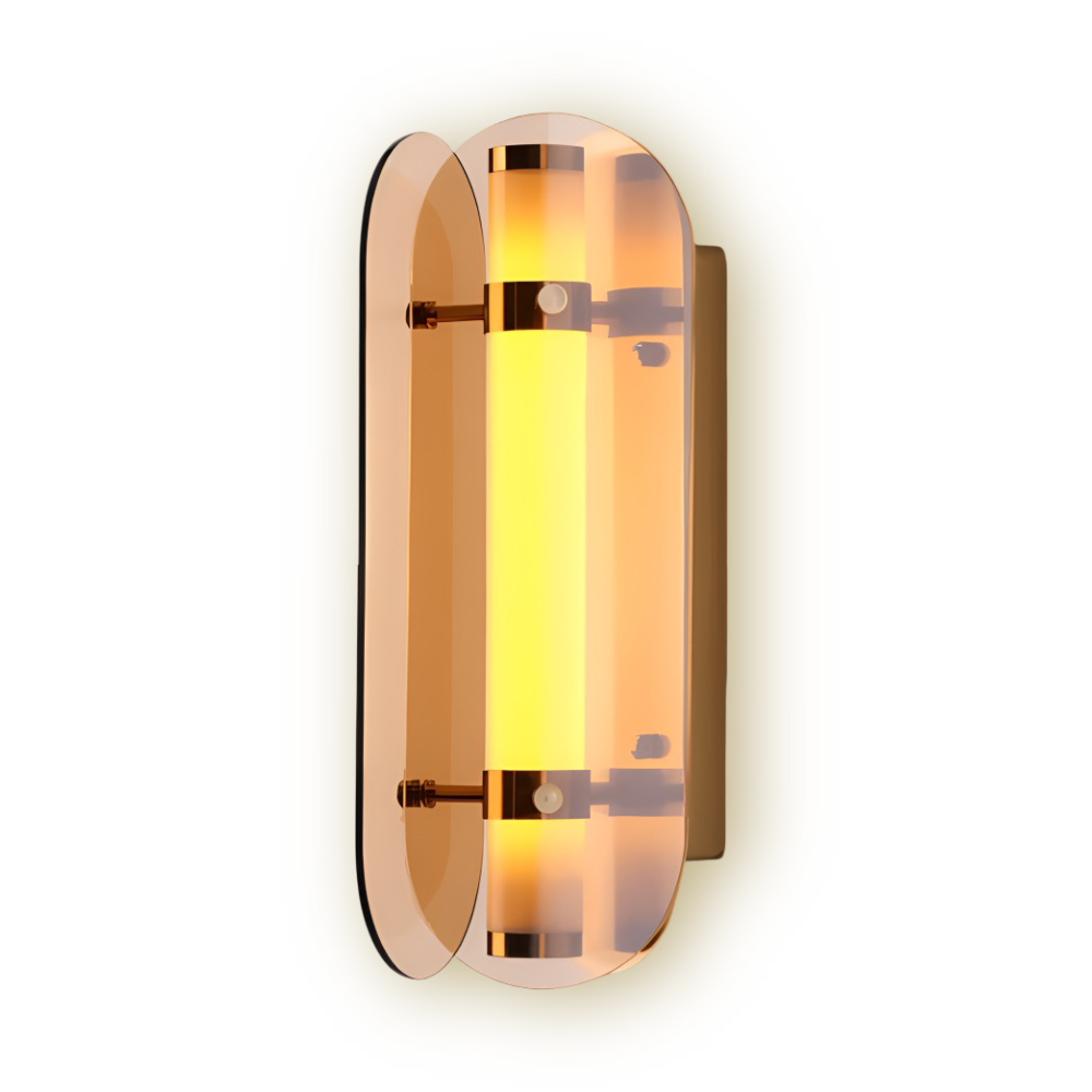 Frendorf | PrismGlos Wandleuchte - Glas Wandleuchte - Ellipse Wandleuchte Design - Moderne Wandleuchten LED