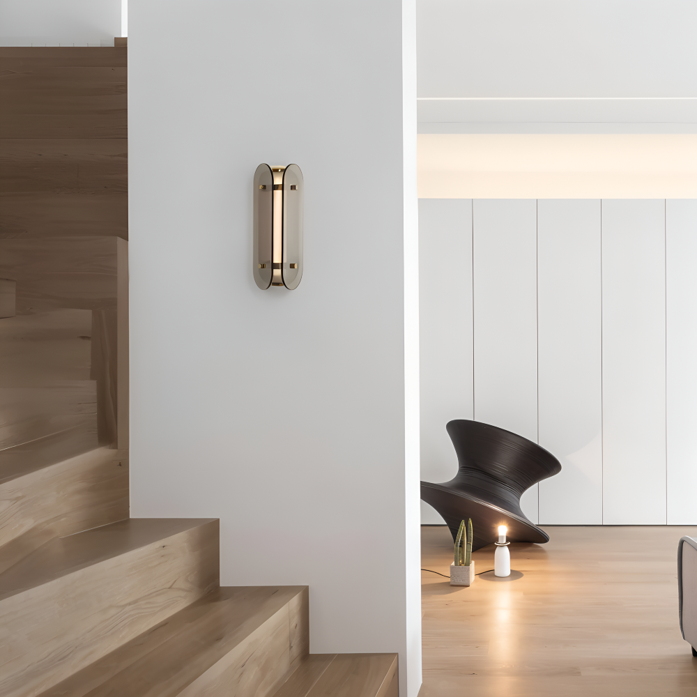 Frendorf | PrismGlos Wandleuchte - Glas Wandleuchte - Ellipse Wandleuchte Design - Moderne Wandleuchten LED