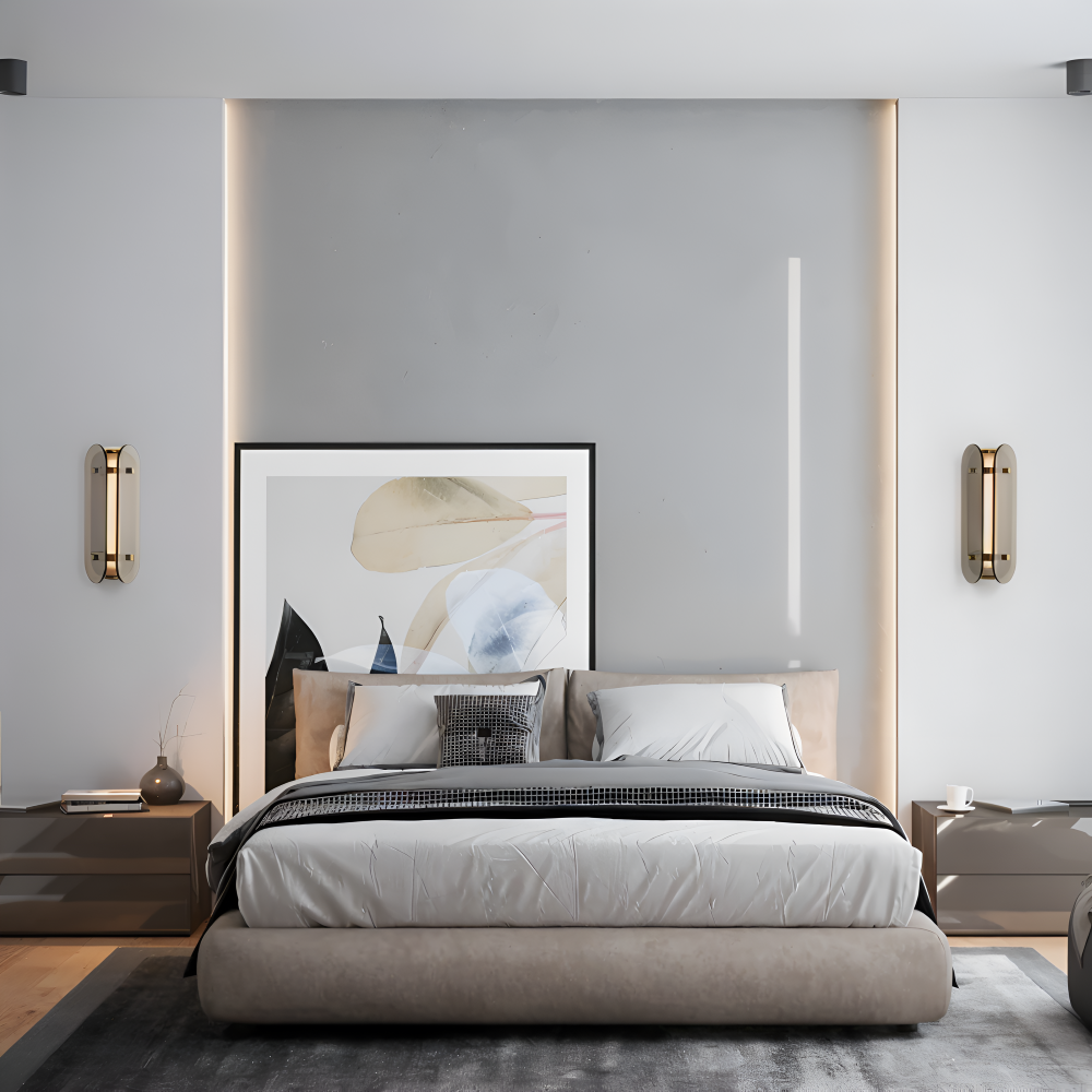 Frendorf | PrismGlos Wandleuchte - Glas Wandleuchte - Ellipse Wandleuchte Design - Moderne Wandleuchten LED