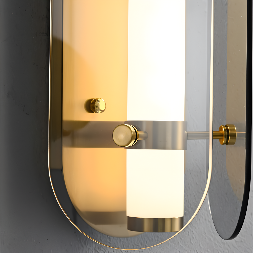 Frendorf | PrismGlos Wandleuchte - Glas Wandleuchte - Ellipse Wandleuchte Design - Moderne Wandleuchten LED