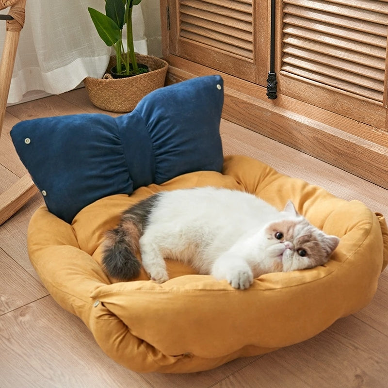 Frendorf | PurrNest Multifunktionales Plüsch Katzenbett | Katzenmatte & Schlafplatz | Bequem & Kuschelig | Modernes Design