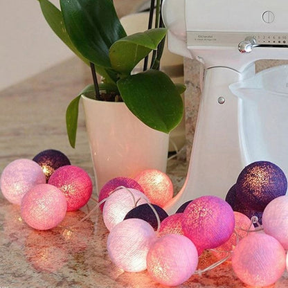 Royallure Baumwollballon-Lichterkette – Gemütliche Dekoration für Zuhause & Feiern
