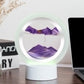 Frendorf | LumenFlow Quicksand 3D USB Tischlampe | Nachtlicht mit Touch-Schalter | 7 Farben
