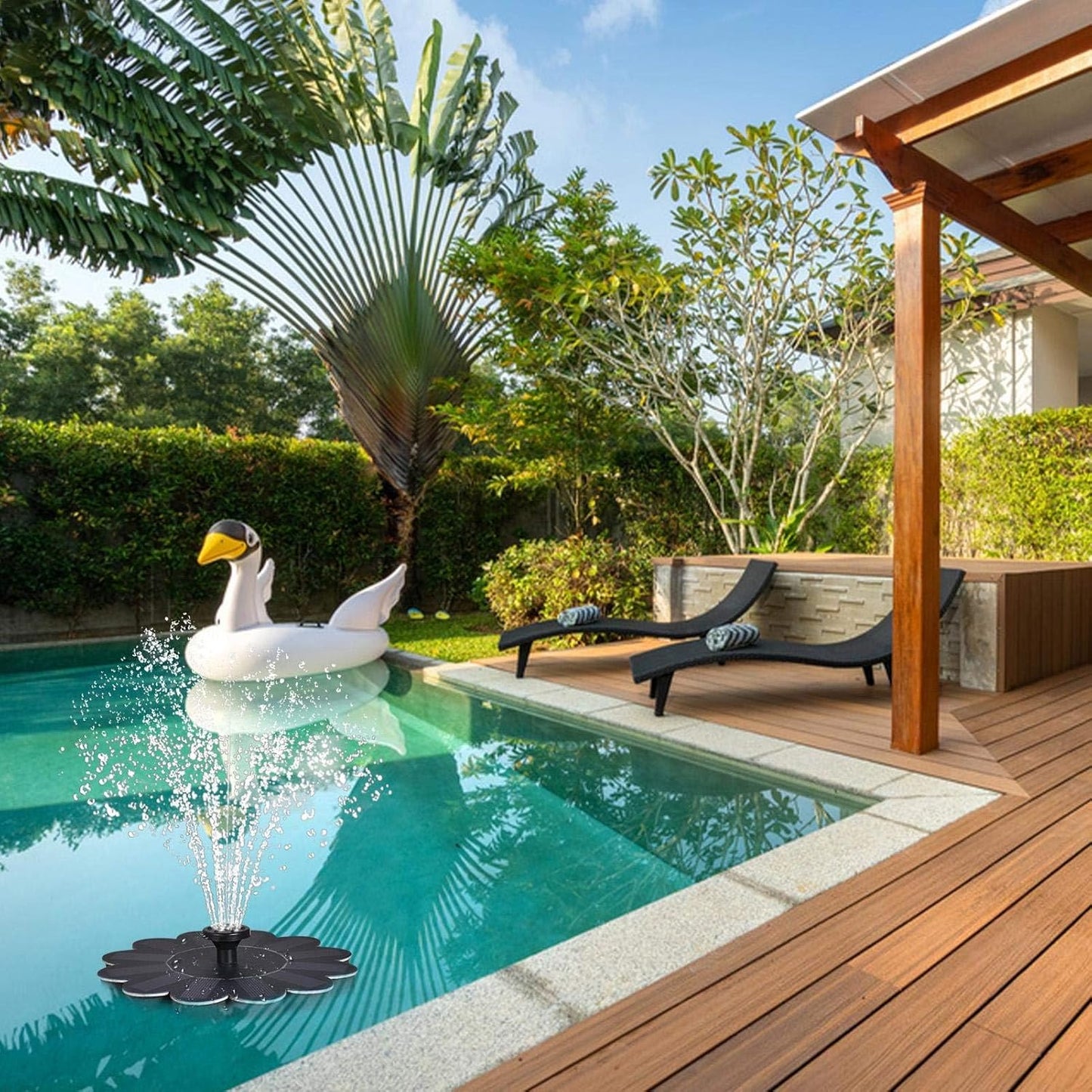 Frendorf | Blumenförmiger Wasserbrunnen für Teiche und Pools