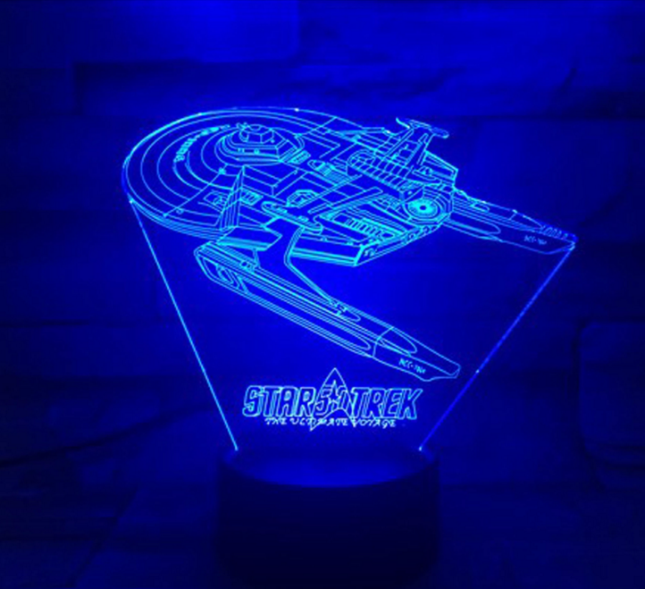 Star Trek 3D optische Illusionslampe