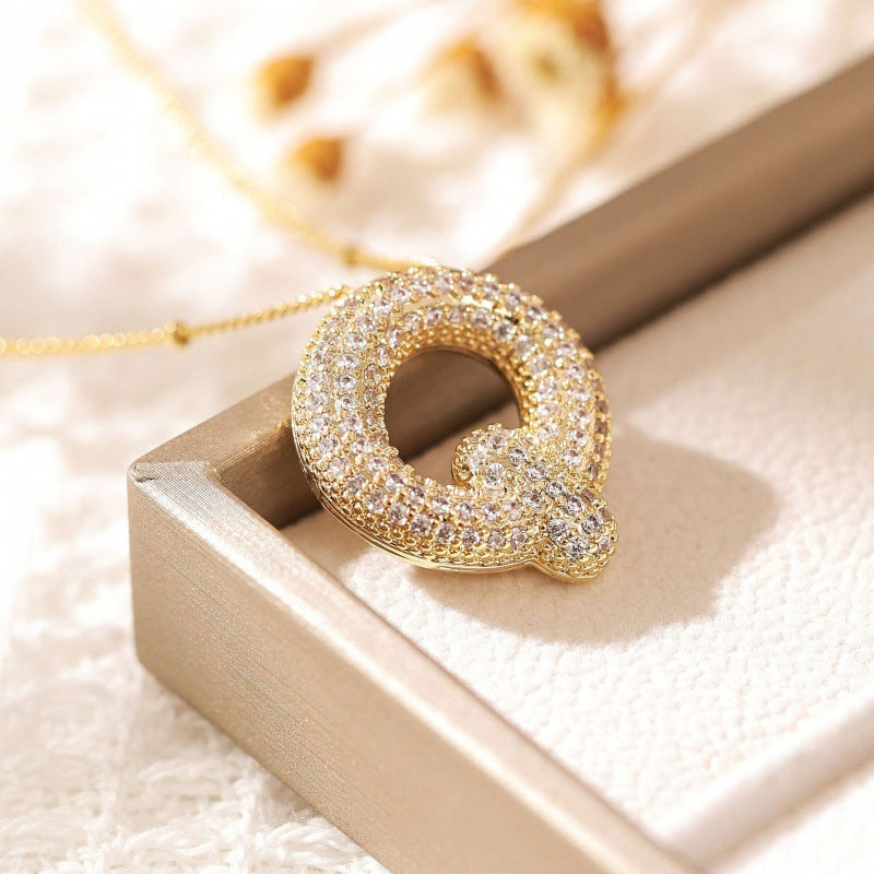 Frendorf | Alphabet-Diamant-Anhänger-Halskette