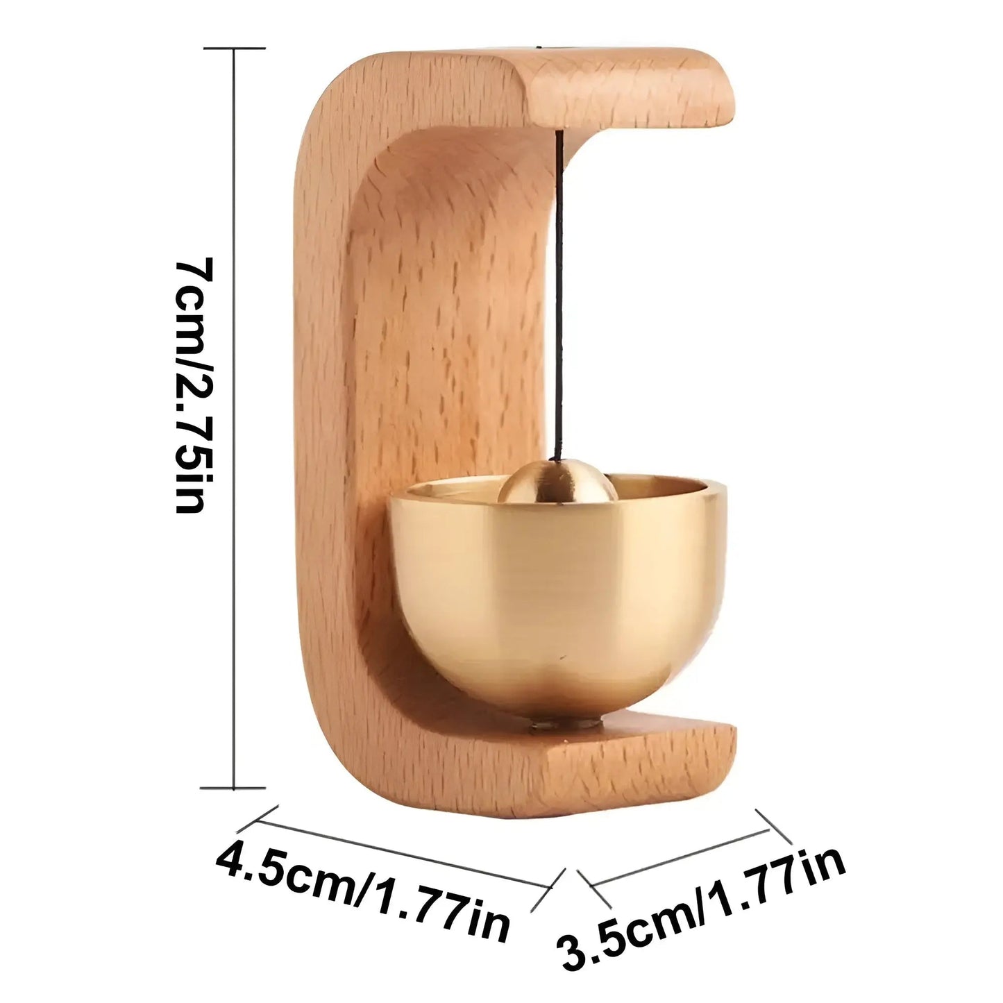 Türglocken - Melodisch - Dekorativ Holz - Japanischer Stil - Klangschalen-Glocke
