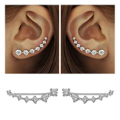 Frendorf | Glamour | Glänzender Zirkon 925 Sterling Silber Ohrring