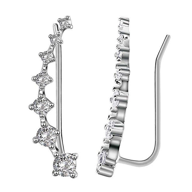 Frendorf | Glamour | Glänzender Zirkon 925 Sterling Silber Ohrring