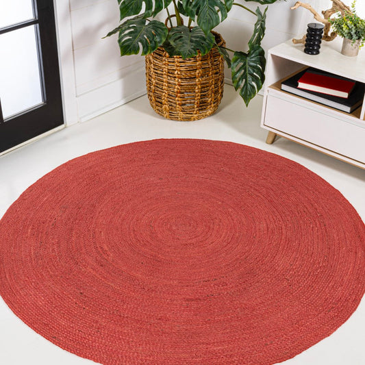 Geflochtener runder Jute-Teppich „Coastal Cottage“