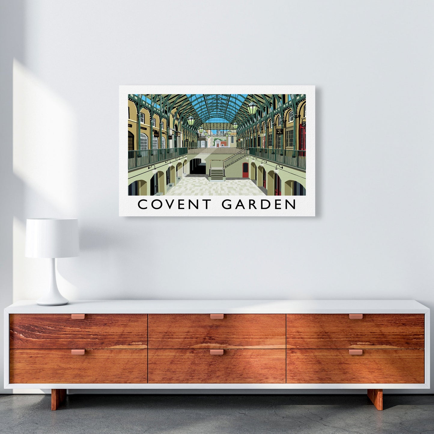 Covent Garden London Vintage Reise Kunst Poster