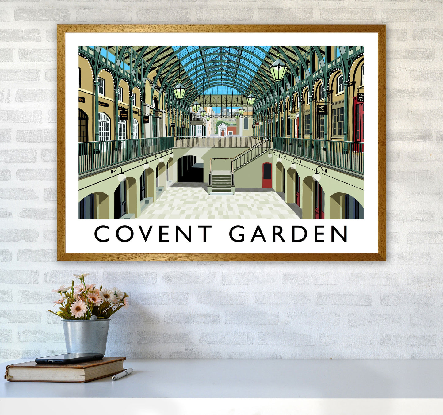 Covent Garden London Vintage Reise Kunst Poster