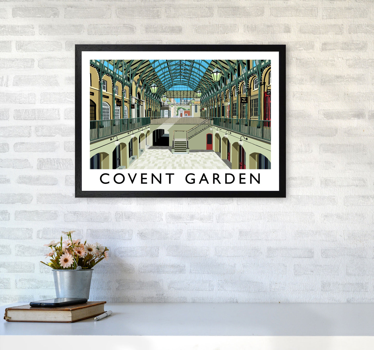Covent Garden London Vintage Reise Kunst Poster