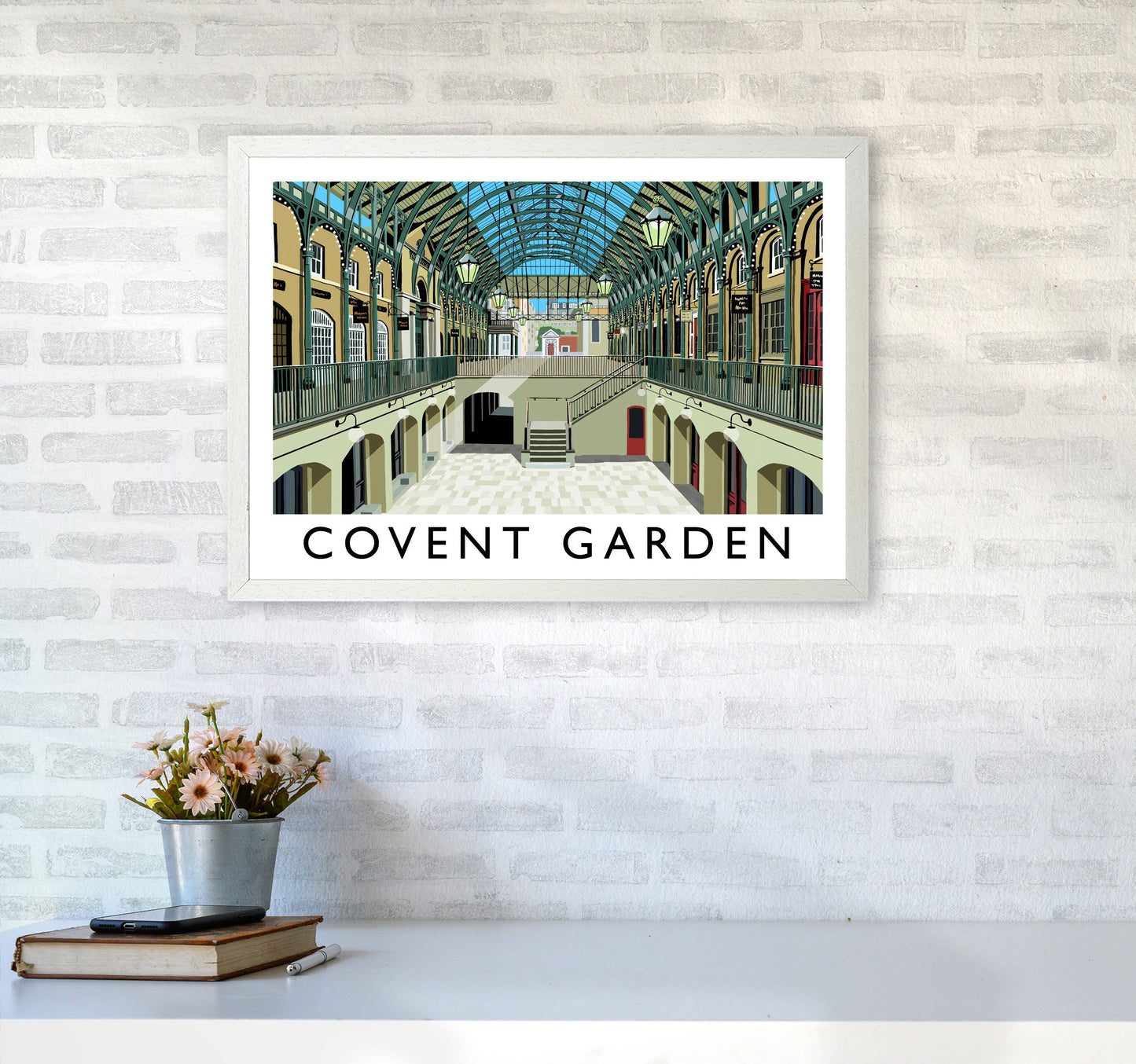 Covent Garden London Vintage Reise Kunst Poster