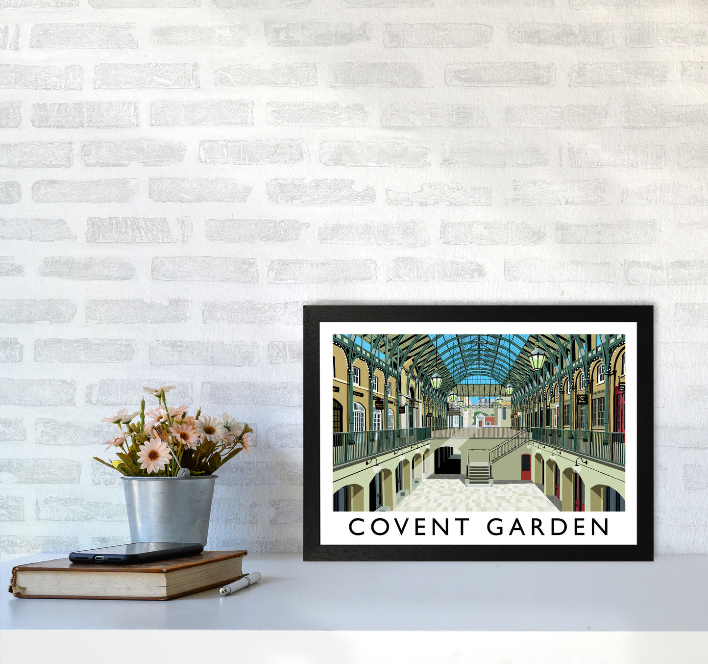 Covent Garden London Vintage Reise Kunst Poster