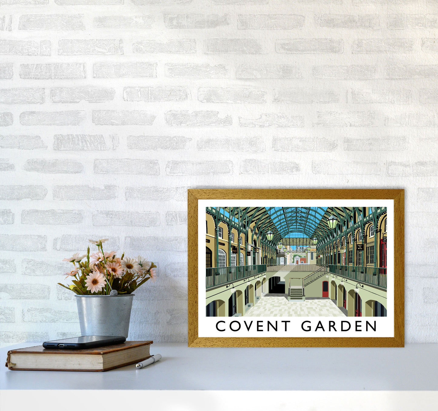 Covent Garden London Vintage Reise Kunst Poster