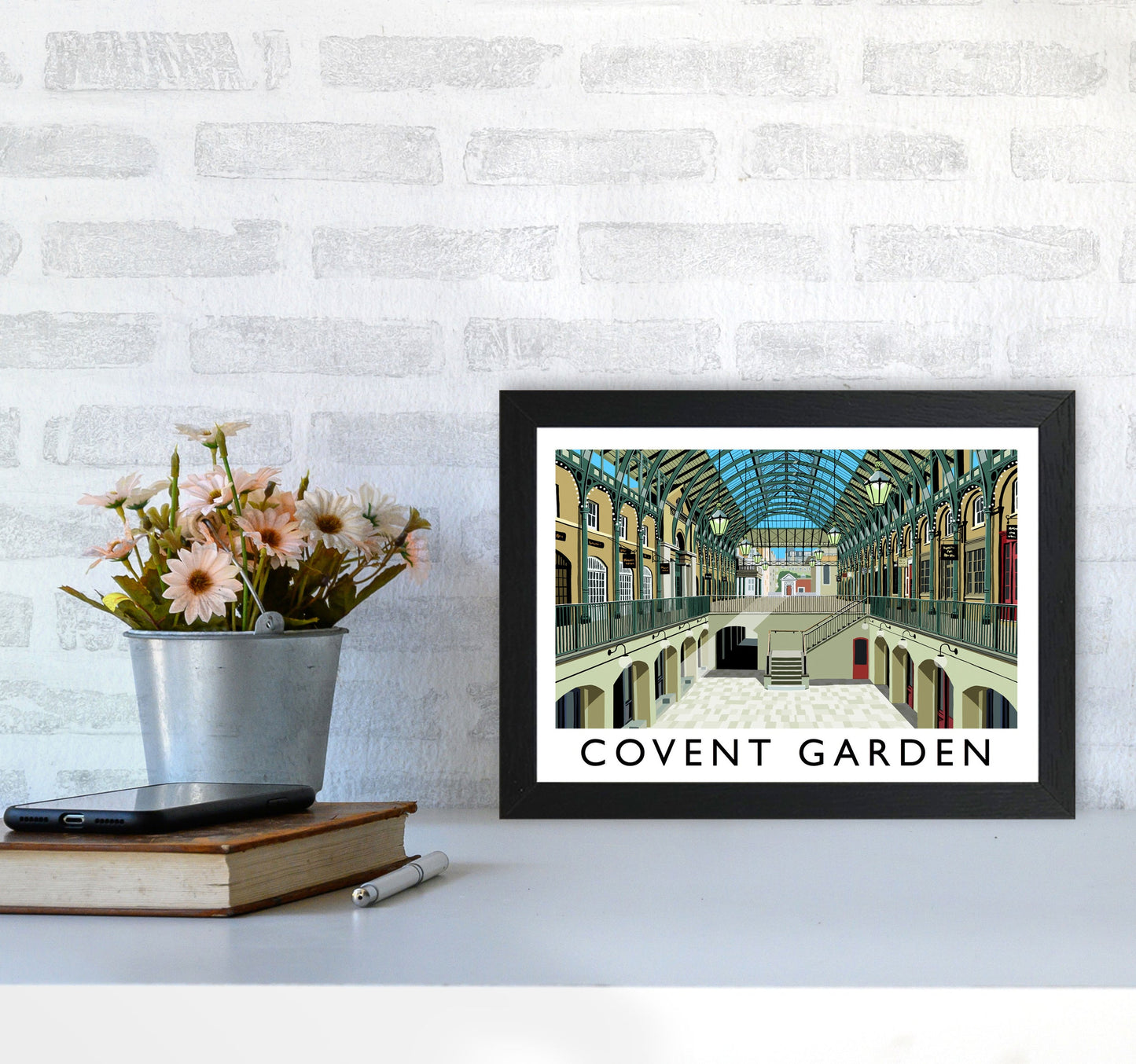 Covent Garden London Vintage Reise Kunst Poster