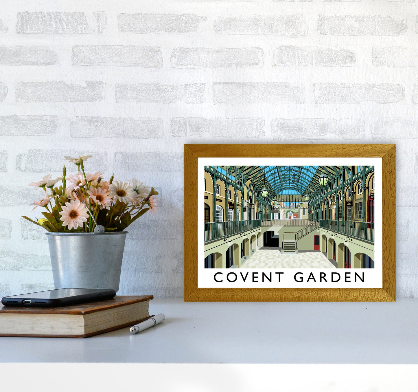 Covent Garden London Vintage Reise Kunst Poster