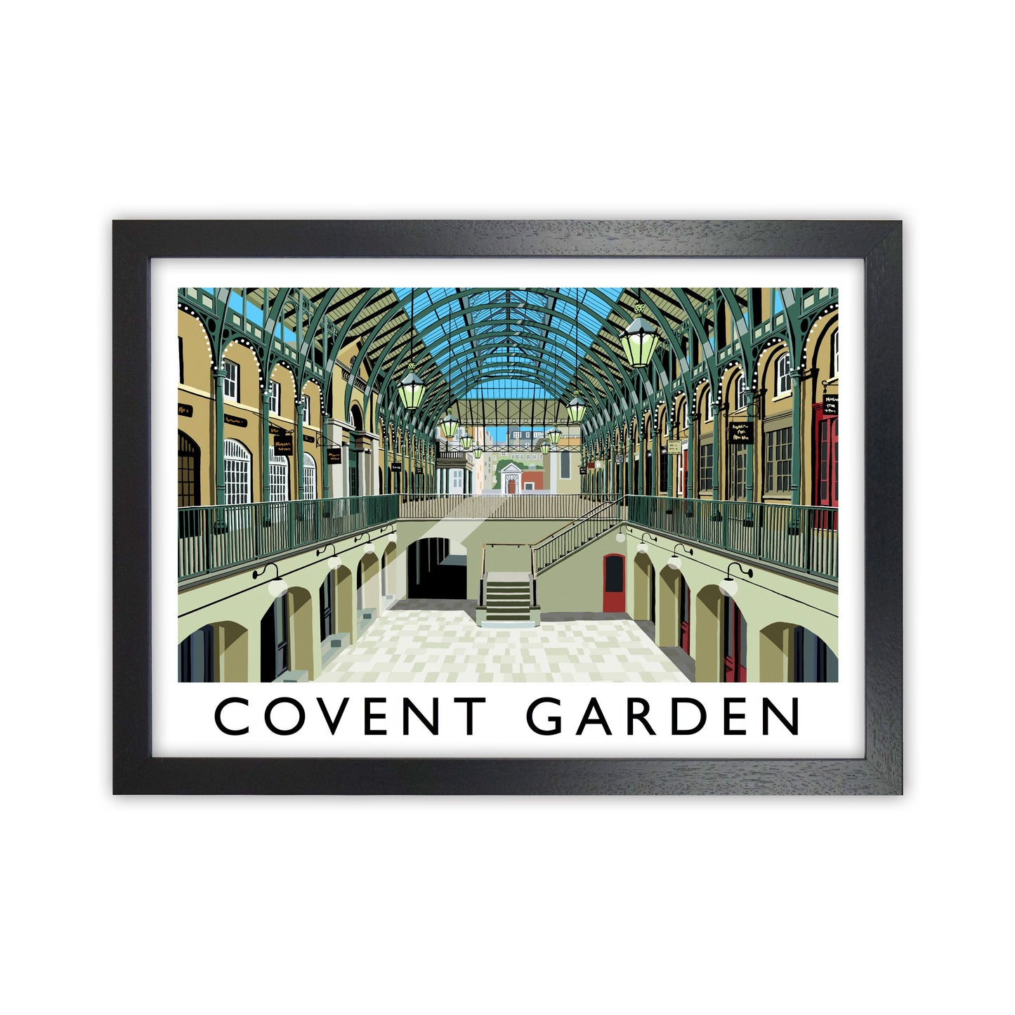 Covent Garden London Vintage Reise Kunst Poster