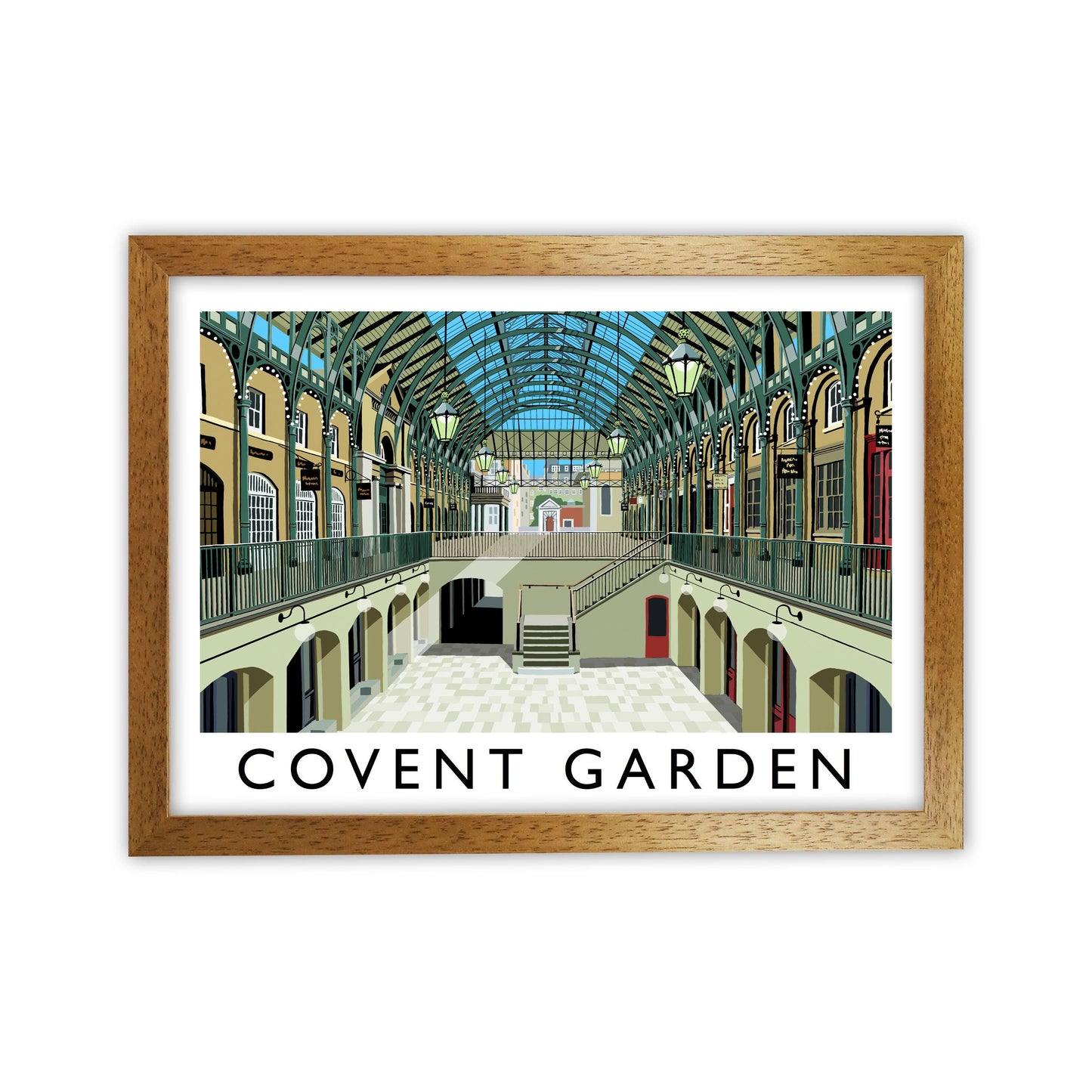 Covent Garden London Vintage Reise Kunst Poster