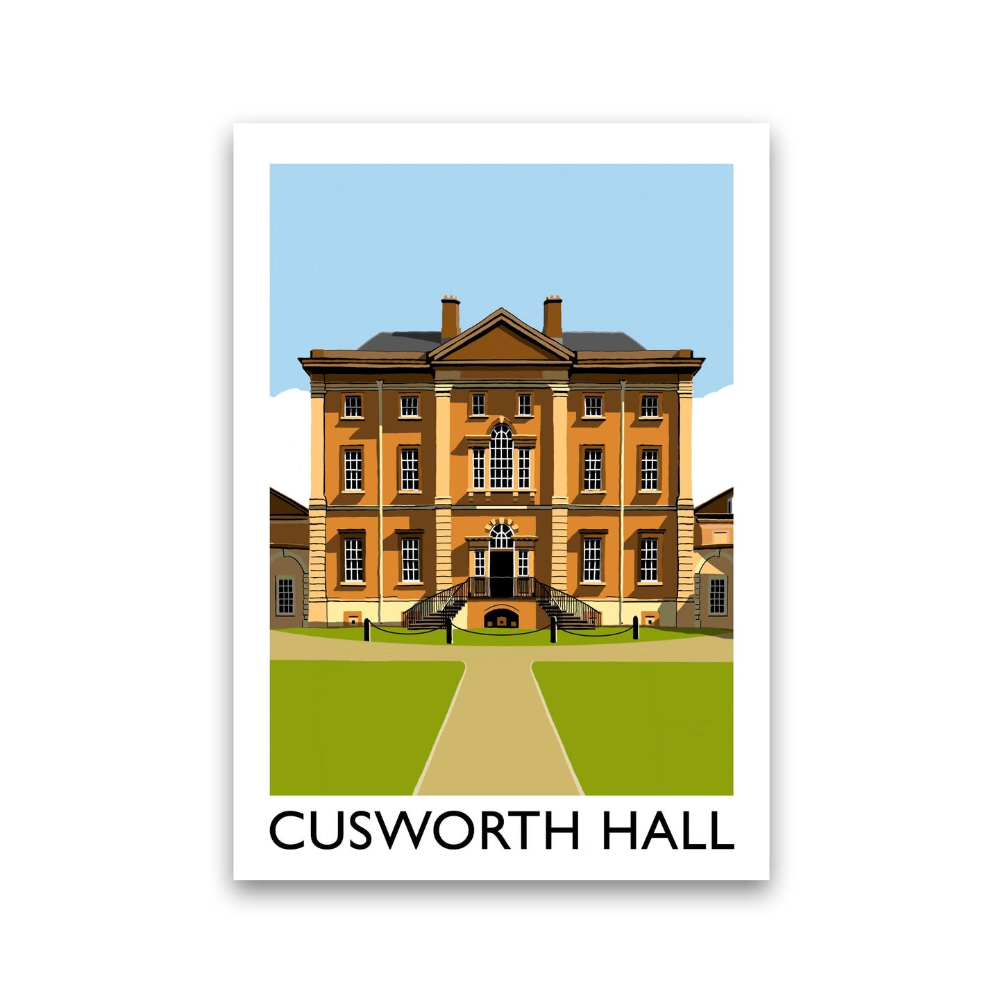 Cusworth Hall Gerahmter Digitaler Kunstdruck