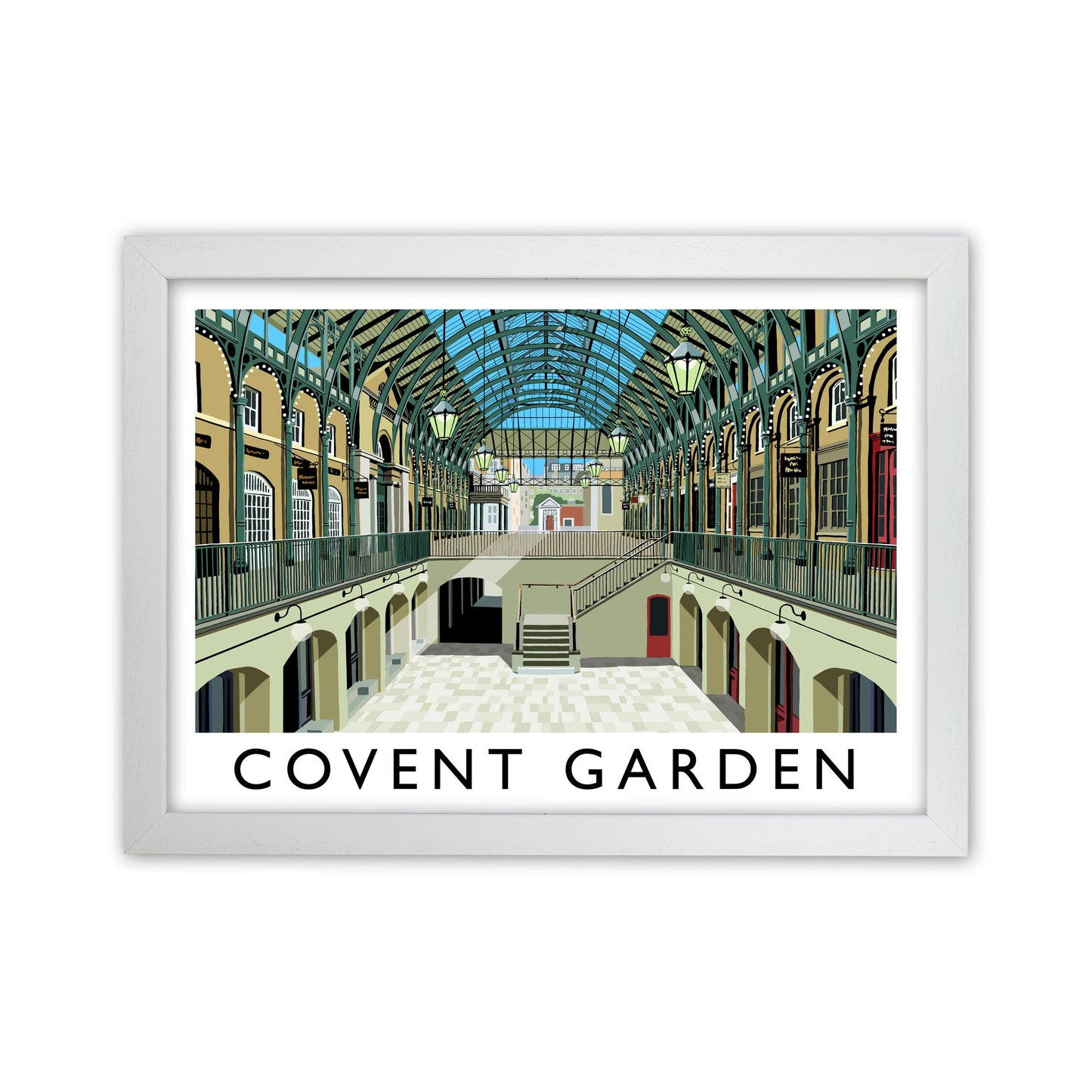 Covent Garden London Vintage Reise Kunst Poster