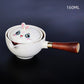 Rabbit Chinesisches Kung Fu Teeset Reise-Teeset Keramisches tragbares Teeset Teekanne Teemacher Filtertasse Tasse für Tee