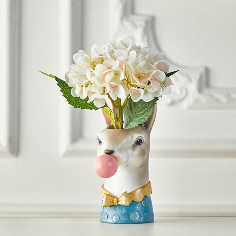 Frendorf | BubbleBeast Tierische Deko-Vase | Kreative Blumenvase mit Charakter