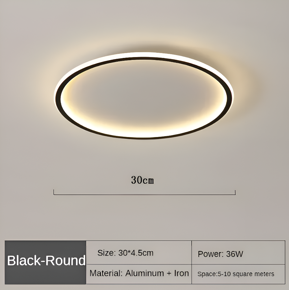 Frendorf | Radiant Orbit LED Deckenleuchte Rund Dimmbare Deckenlampe für Wohnzimmer & Schlafzimmer