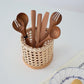 Rattan-Besteck-Organizer