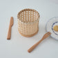 Rattan-Besteck-Organizer