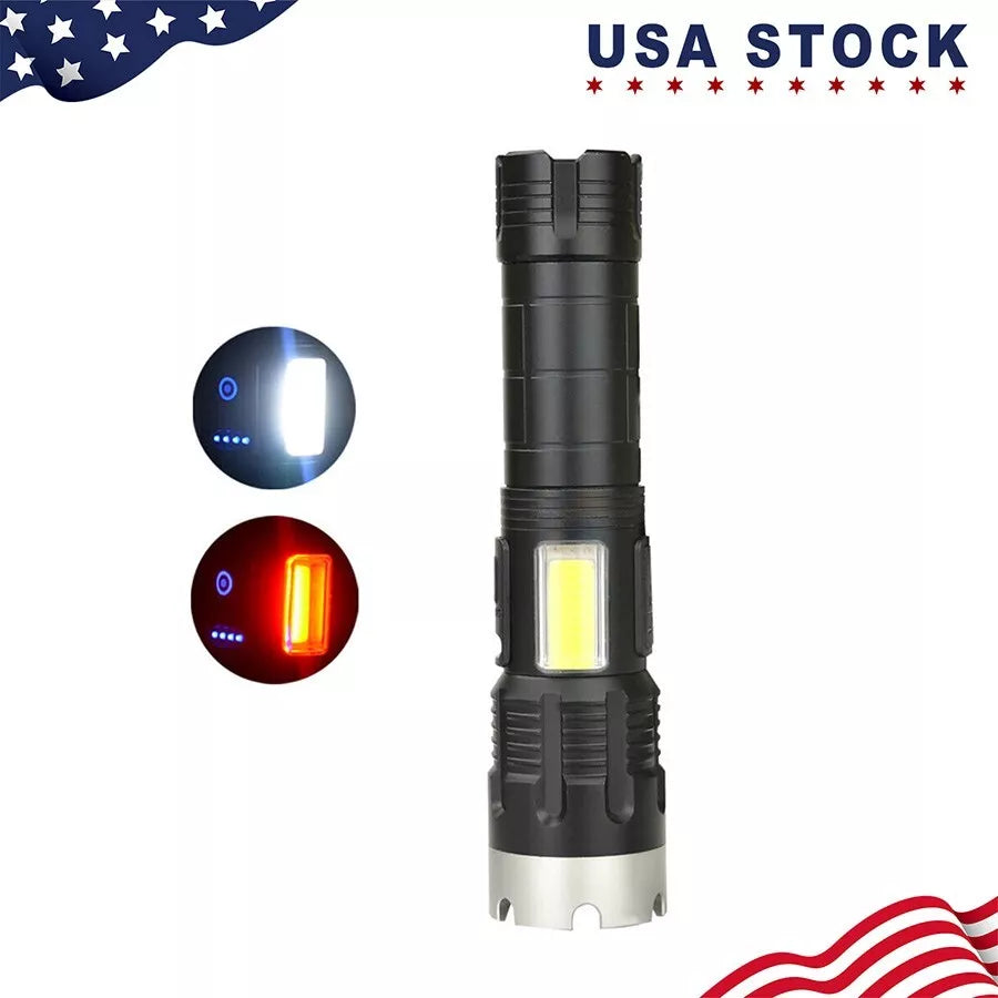 Frendorf | 100.000 Lumen Taktische Taschenlampe – Ultra-Hell & Wiederaufladbar