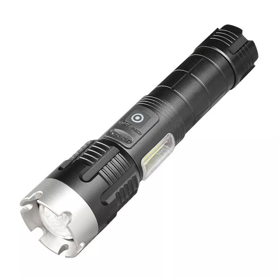 Frendorf | 100.000 Lumen Taktische Taschenlampe – Ultra-Hell & Wiederaufladbar