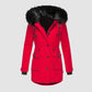 Wasserdichte Winterjacke mit Kapuze für Damen
