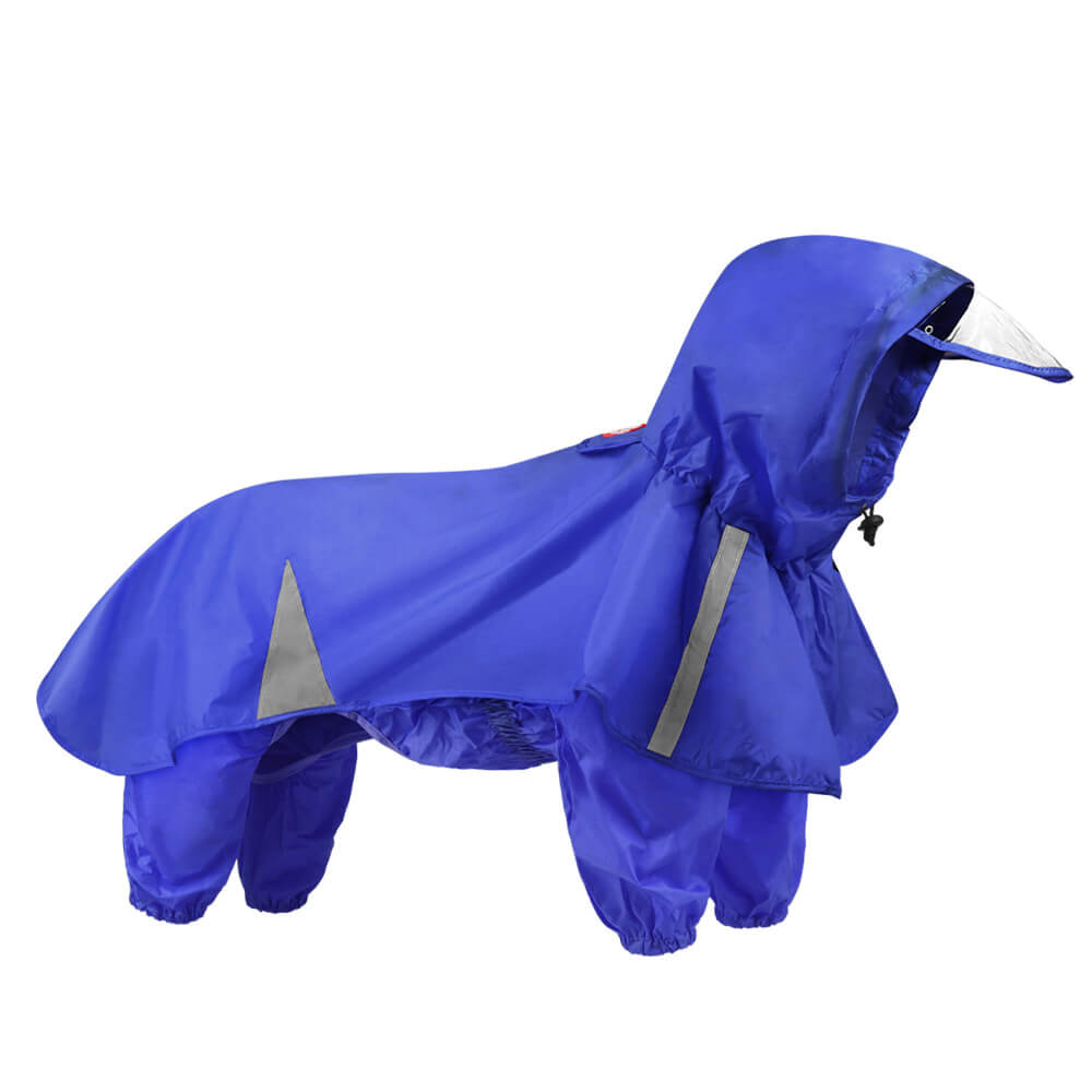Reflektierender winddichter und wasserdichter Kapuzenhundemantel Regenmantel