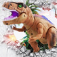 Steuern Sie den T-Rex-Dinosaurier mit LED-Beleuchtung