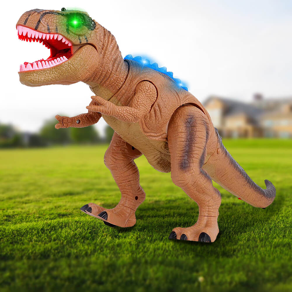 Steuern Sie den T-Rex-Dinosaurier mit LED-Beleuchtung