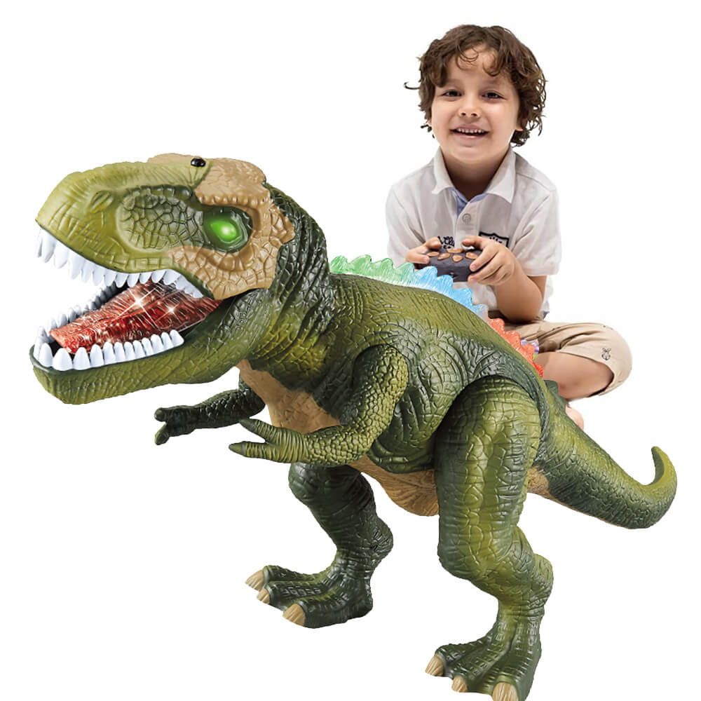 Steuern Sie den T-Rex-Dinosaurier mit LED-Beleuchtung