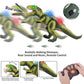 Steuern Sie den T-Rex-Dinosaurier mit LED-Beleuchtung