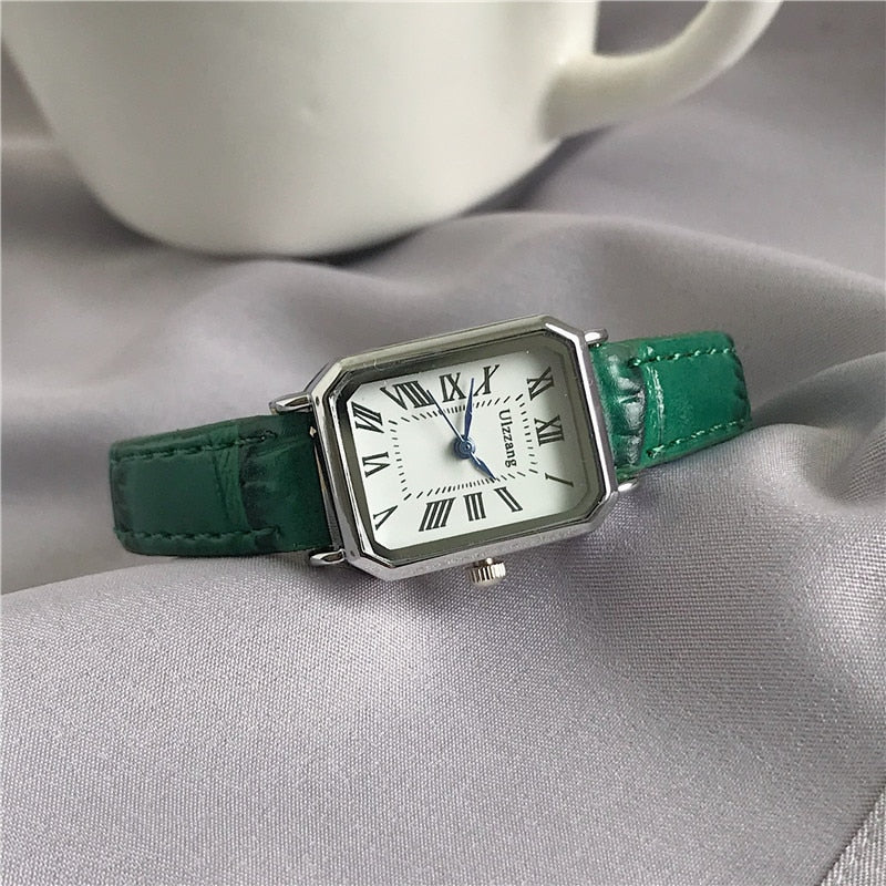 Frendorf | Retro-Uhr mit Lederarmband für Damen