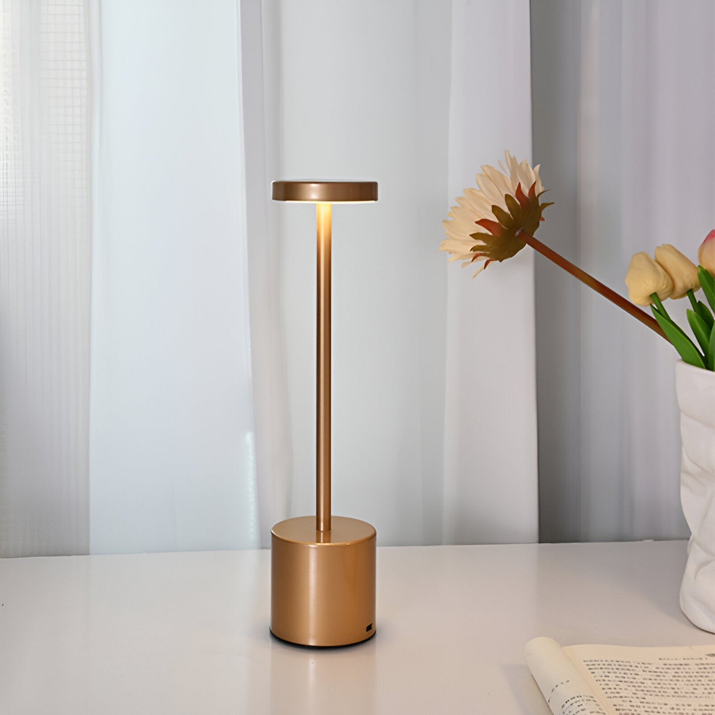 USB aufladbare kabellose Retro-Tischlampe