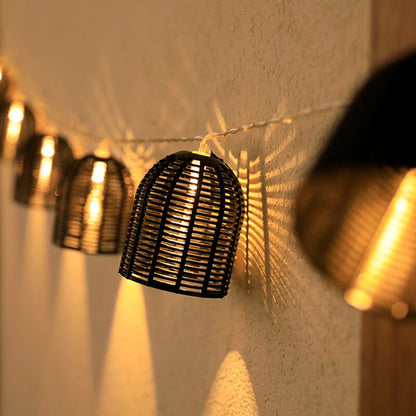 Frendorf | LanternGlow Retro Lichterkette | Vintage Laternen Design | Stimmungsvolle Beleuchtung für Innen & Außen