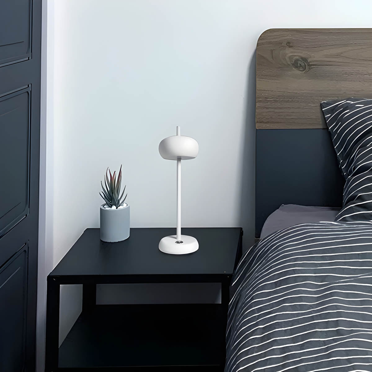 Frendorf | NovaGleam Minimalist Tischleuchte | Kabellos | LED-Licht | Dekoration für Zuhause