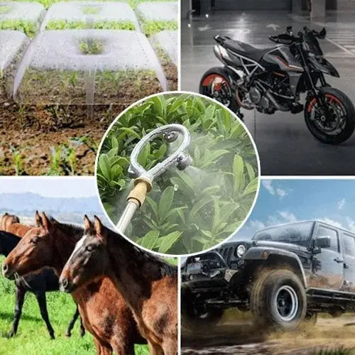 Frendorf | Ring-Sprühdüse mit Nebelfunktion – Ideal für Pferdestall, Weinberg, Landwirtschaft & Garten