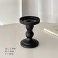 Roman Column Matt Schwarz Kerzenhalter