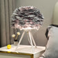 Romantische Feder Tischlampe Moderne Nachttischlampe Wohnzimmer Kaffeehaus Dekoration Hochzeit Weihnachtsgeschenk Straußfeder Licht